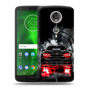 Силиконовый чехол на Motorola Moto E5 Plus с принтом BMW БМВ Силиконовый чехол на Motorola Moto E5 Plus с принтом BMW БМВ