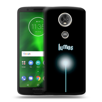 Силиконовый чехол на Motorola Moto E5 Plus с принтом Harry Potter Гарри Поттер