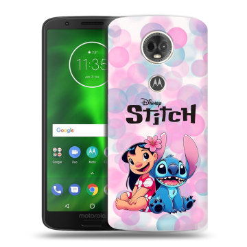 Силиконовый чехол на Motorola Moto E5 Plus с принтом Лило и Стич