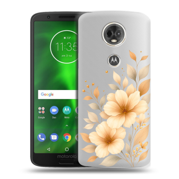 Силиконовый чехол на Motorola Moto E5 Plus с принтом для девушки