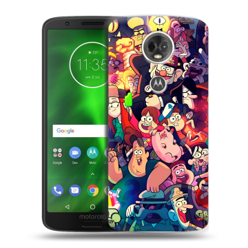 Силиконовый чехол на Motorola Moto E5 Plus с принтом Gravity Falls Гравити Фолз