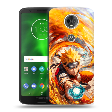 Силиконовый чехол на Motorola Moto E5 Plus с принтом Аниме Наруто Naruto