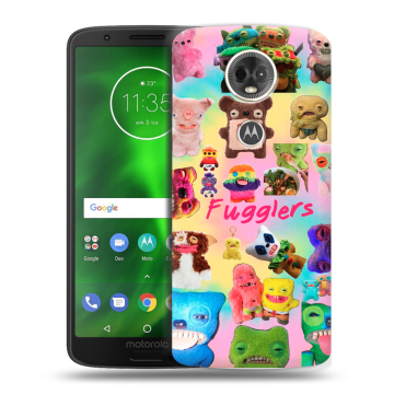 Силиконовый чехол на Motorola Moto E5 Plus с принтом Флагер Fuggler