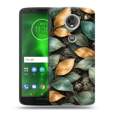 Силиконовый чехол на Motorola Moto E5 Plus с принтом женский