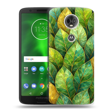 Силиконовый чехол на Motorola Moto E5 Plus с принтом женский