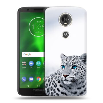 Силиконовый чехол на Motorola Moto E5 Plus с принтом женский