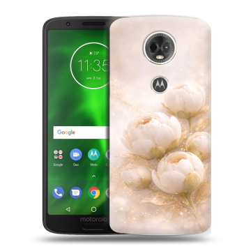 Силиконовый чехол на Motorola Moto E5 Plus с принтом женский