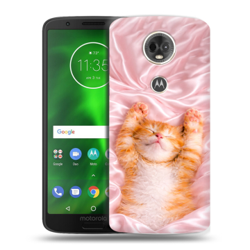 Силиконовый чехол на Motorola Moto E5 Plus с принтом женский