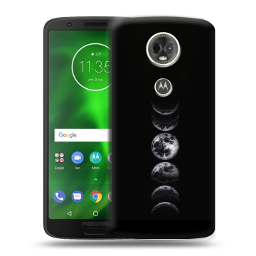 Силиконовый чехол на Motorola Moto E5 Plus с принтом женский
