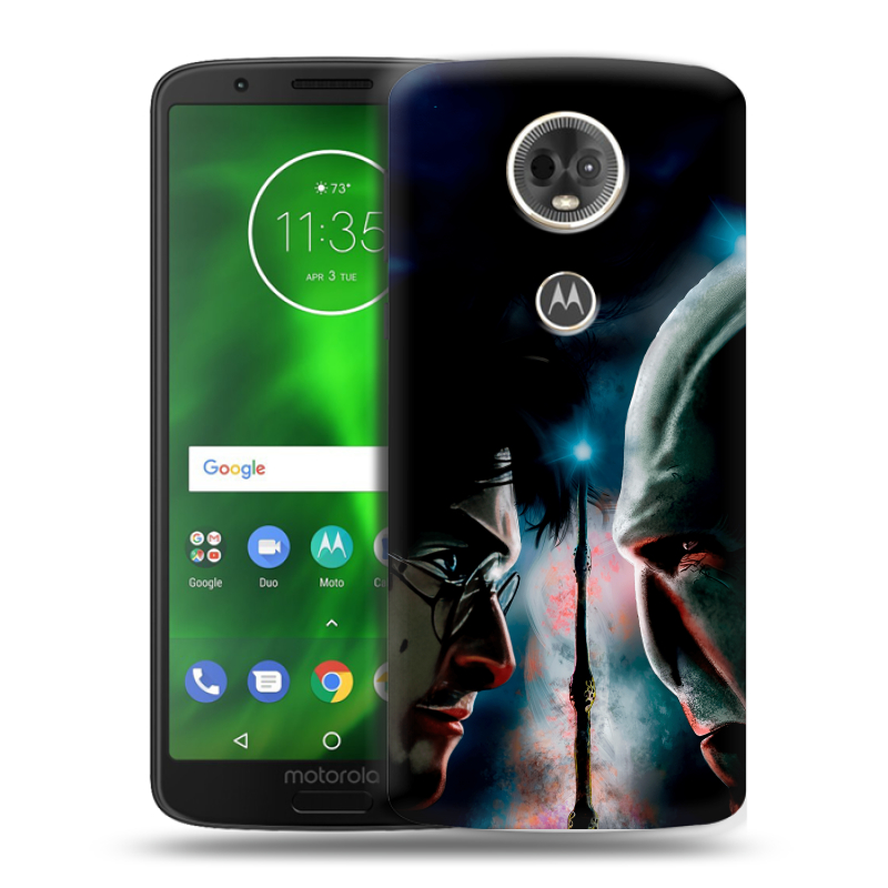 Силиконовый чехол на Motorola Moto E5 Plus с принтом Гарри Поттер Harry Potter Силиконовый чехол на Motorola Moto E5 Plus с принтом Гарри Поттер Harry Potter