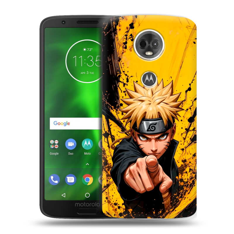 Силиконовый чехол на Motorola Moto E5 Plus с принтом Naruto Наруто Силиконовый чехол на Motorola Moto E5 Plus с принтом Naruto Наруто