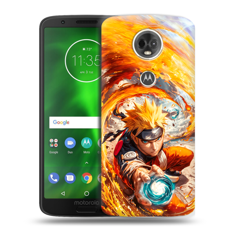 Силиконовый чехол на Motorola Moto E5 Plus с принтом Аниме Наруто Naruto Силиконовый чехол на Motorola Moto E5 Plus с принтом Аниме Наруто Naruto