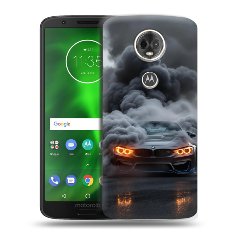 Силиконовый чехол на Motorola Moto E5 Plus с принтом BMW БМВ Силиконовый чехол на Motorola Moto E5 Plus с принтом BMW БМВ