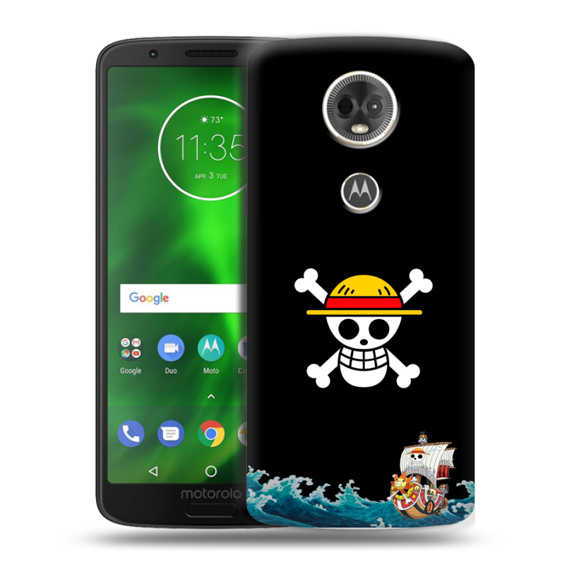 Силиконовый чехол на Motorola Moto E5 Plus с принтом One Piece Ван Пис Силиконовый чехол на Motorola Moto E5 Plus с принтом One Piece Ван Пис