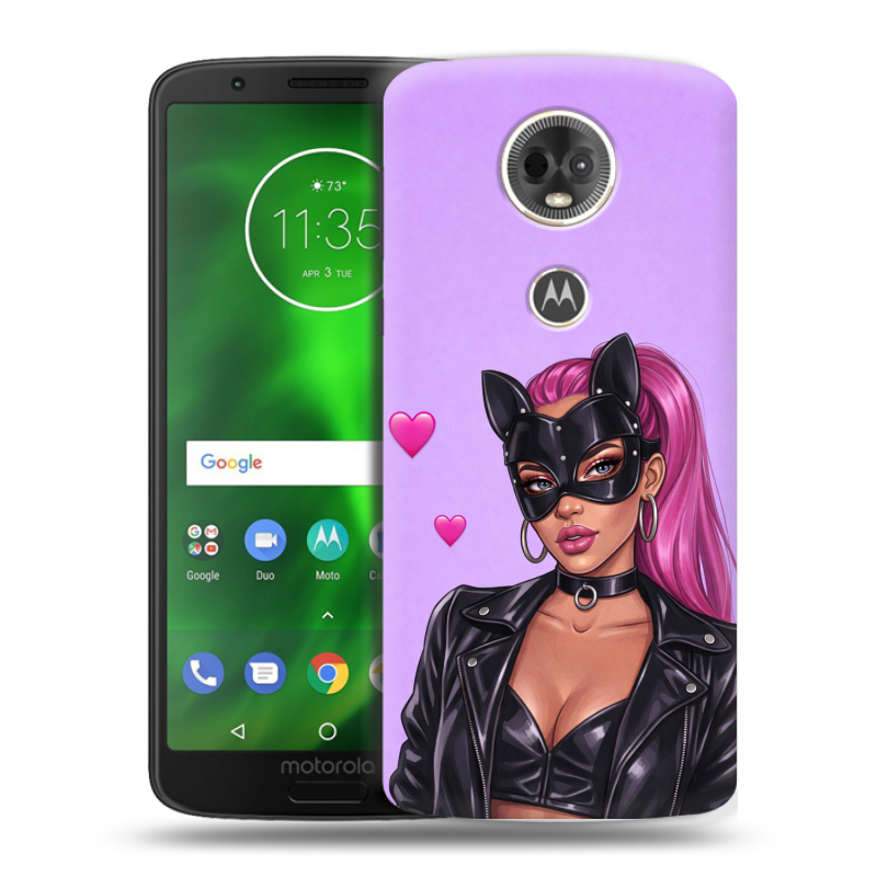 Силиконовый чехол на Motorola Moto E5 Plus с принтом женский Силиконовый чехол на Motorola Moto E5 Plus с принтом женский