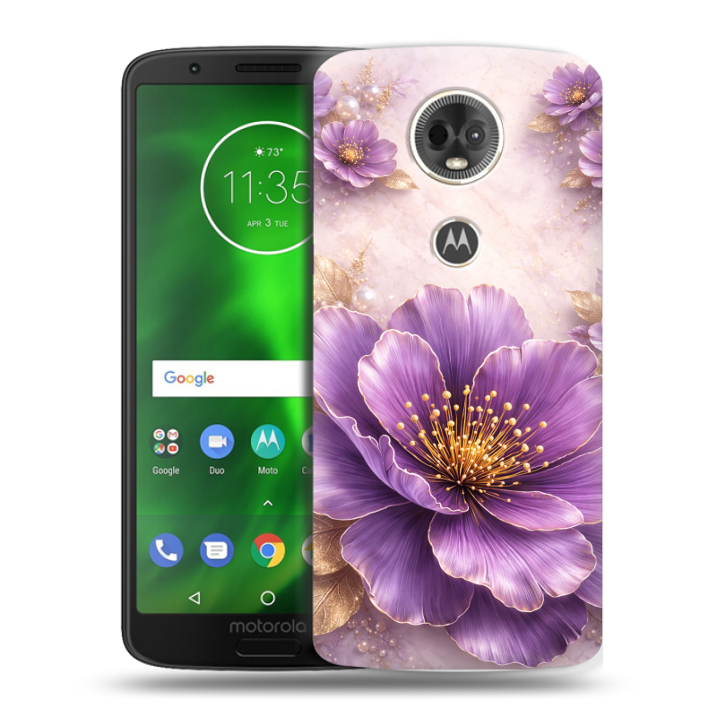 Силиконовый чехол на Motorola Moto E5 Plus с принтом женский Силиконовый чехол на Motorola Moto E5 Plus с принтом женский