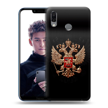 Силиконовый чехол на Huawei Honor Play с принтом Герб России Силиконовый чехол на Huawei Honor Play с принтом Герб России