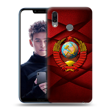Силиконовый чехол на Huawei Honor Play с принтом Герб СССР Силиконовый чехол на Huawei Honor Play с принтом Герб СССР