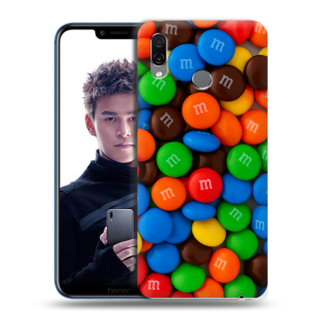 Силиконовый чехол на Huawei Honor Play с принтом Конфеты Силиконовый чехол на Huawei Honor Play с принтом Конфеты