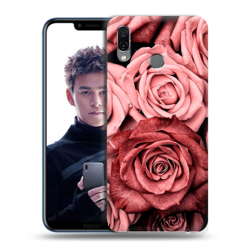 Силиконовый чехол на Huawei Honor Play с принтом Цветы розы Силиконовый чехол на Huawei Honor Play с принтом Цветы розы