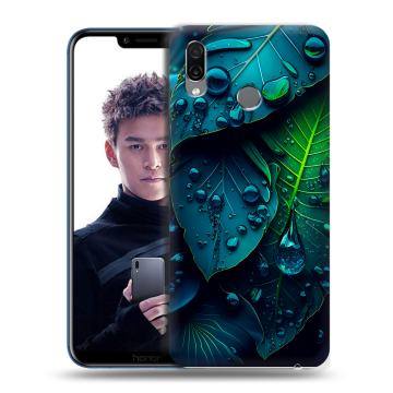 Силиконовый чехол на Huawei Honor Play с принтом Листья Силиконовый чехол на Huawei Honor Play с принтом Листья