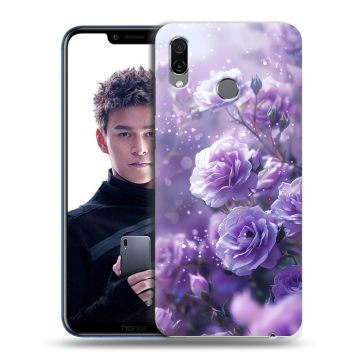 Силиконовый чехол на Huawei Honor Play с принтом Розы цветы Силиконовый чехол на Huawei Honor Play с принтом Розы цветы
