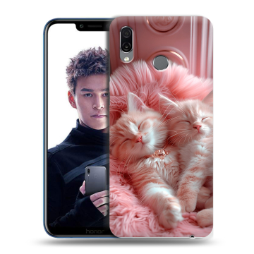 Силиконовый чехол на Huawei Honor Play с принтом котята котики Силиконовый чехол на Huawei Honor Play с принтом котята котики