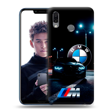 Силиконовый чехол на Huawei Honor Play с принтом БМВ BMW Силиконовый чехол на Huawei Honor Play с принтом БМВ BMW