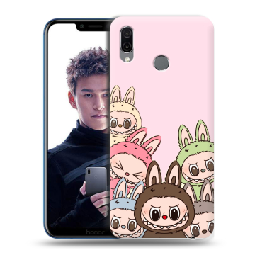 Силиконовый чехол на Huawei Honor Play с принтом Лабубу Силиконовый чехол на Huawei Honor Play с принтом Лабубу
