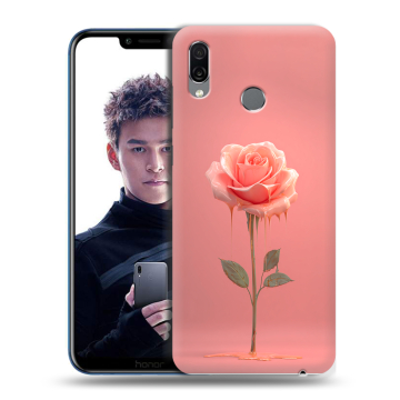 Силиконовый чехол на Huawei Honor Play с принтом Розовая роза Силиконовый чехол на Huawei Honor Play с принтом Розовая роза