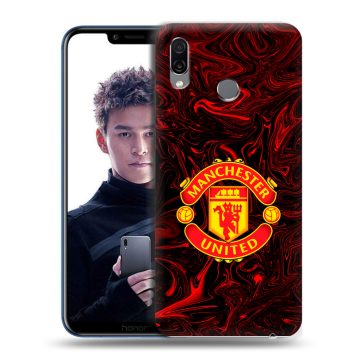 Силиконовый чехол на Huawei Honor Play с принтом Manchester United Силиконовый чехол на Huawei Honor Play с принтом Manchester United