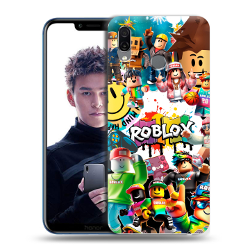 Силиконовый чехол на Huawei Honor Play с принтом Roblox Роблокс Силиконовый чехол на Huawei Honor Play с принтом Roblox Роблокс