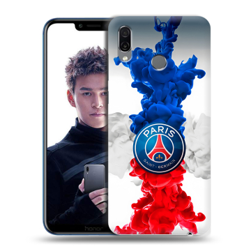 Силиконовый чехол на Huawei Honor Play с принтом PSG ПСЖ Силиконовый чехол на Huawei Honor Play с принтом PSG ПСЖ