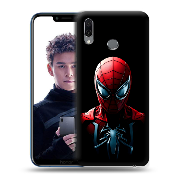 Силиконовый чехол на Huawei Honor Play с принтом Spiderman Человек паук