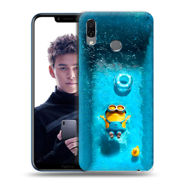 Силиконовый чехол на Huawei Honor Play с принтом Миньоны Силиконовый чехол на Huawei Honor Play с принтом Миньоны