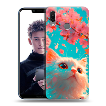 Силиконовый чехол на Huawei Honor Play с принтом Красивый кот Силиконовый чехол на Huawei Honor Play с принтом Красивый кот