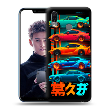 Силиконовый чехол на Huawei Honor Play с принтом машины тачки Силиконовый чехол на Huawei Honor Play с принтом машины тачки