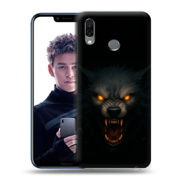 Силиконовый чехол на Huawei Honor Play с принтом Волк Силиконовый чехол на Huawei Honor Play с принтом Волк
