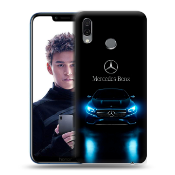 Силиконовый чехол на Huawei Honor Play с принтом Mercedes Мерседес
