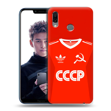 Силиконовый чехол на Huawei Honor Play с принтом Флаг Герб СССР Силиконовый чехол на Huawei Honor Play с принтом Флаг Герб СССР
