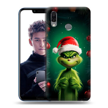 Силиконовый чехол на Huawei Honor Play с принтом Гринч Новый год Рождество Силиконовый чехол на Huawei Honor Play с принтом Гринч Новый год Рождество
