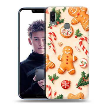 Силиконовый чехол на Huawei Honor Play с принтом Новый год Силиконовый чехол на Huawei Honor Play с принтом Новый год