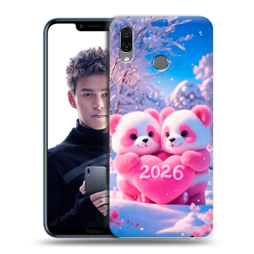Силиконовый чехол на Huawei Honor Play с принтом Новый год Силиконовый чехол на Huawei Honor Play с принтом Новый год