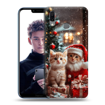 Силиконовый чехол на Huawei Honor Play с принтом Новый год Силиконовый чехол на Huawei Honor Play с принтом Новый год