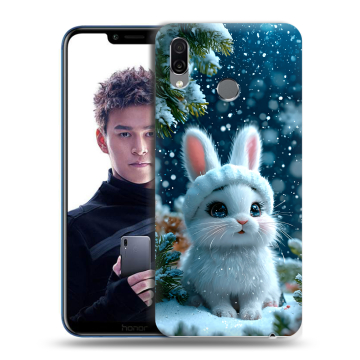 Силиконовый чехол на Huawei Honor Play с принтом Новый год Силиконовый чехол на Huawei Honor Play с принтом Новый год