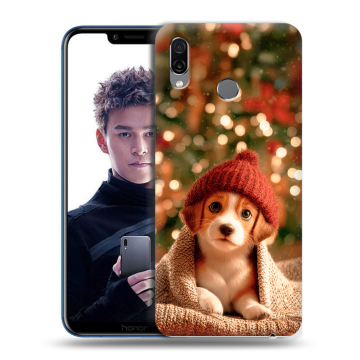 Силиконовый чехол на Huawei Honor Play с принтом Новый год