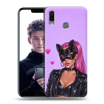 Силиконовый чехол на Huawei Honor Play с принтом женский Силиконовый чехол на Huawei Honor Play с принтом женский