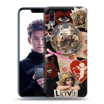 Силиконовый чехол на Huawei Honor Play с принтом для девочек Силиконовый чехол на Huawei Honor Play с принтом для девочек