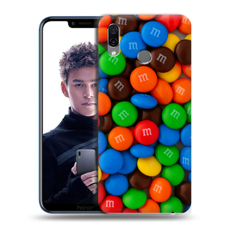 Силиконовый чехол на Huawei Honor Play с принтом Конфеты Силиконовый чехол на Huawei Honor Play с принтом Конфеты