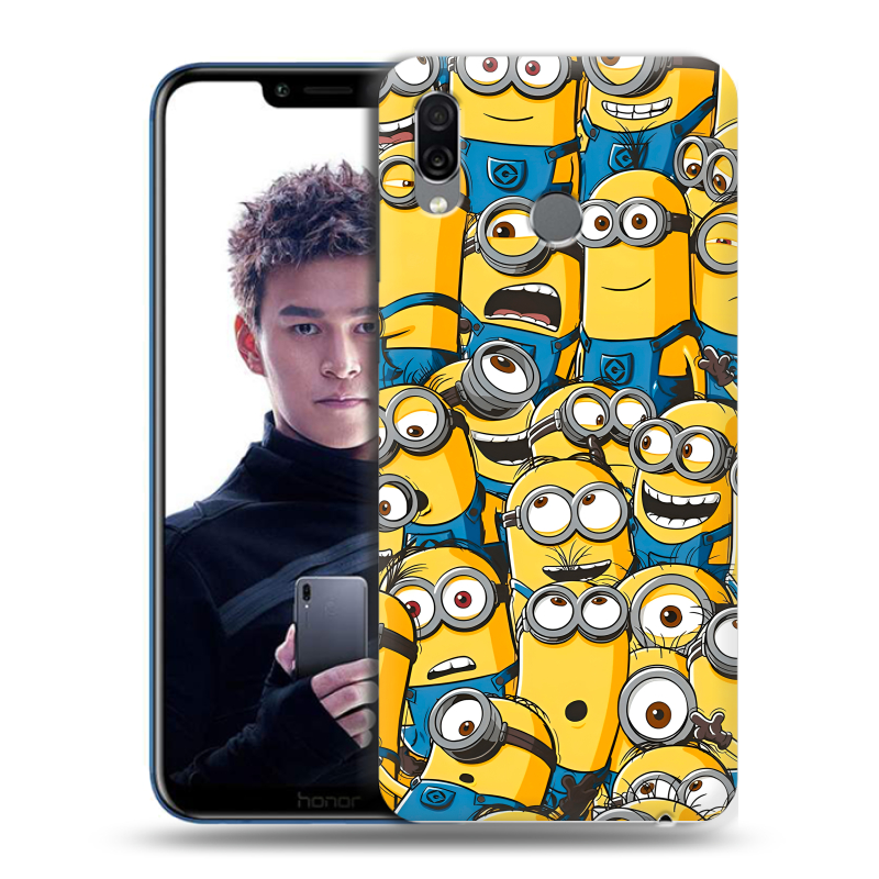 Силиконовый чехол на Huawei Honor Play с принтом Миньоны Силиконовый чехол на Huawei Honor Play с принтом Миньоны